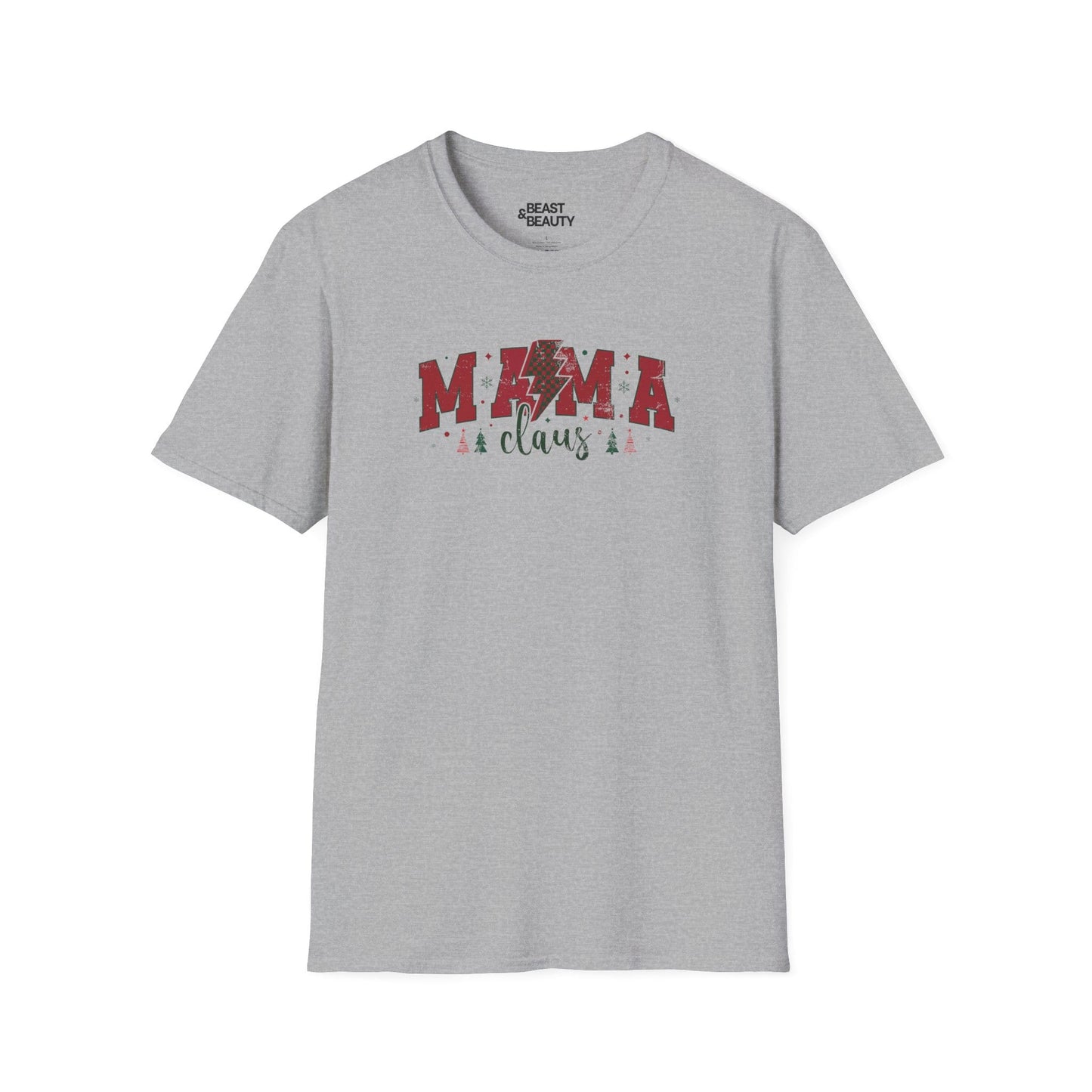 mama claus christmas t-shirt sport grey t-shirt Christmas gift idea