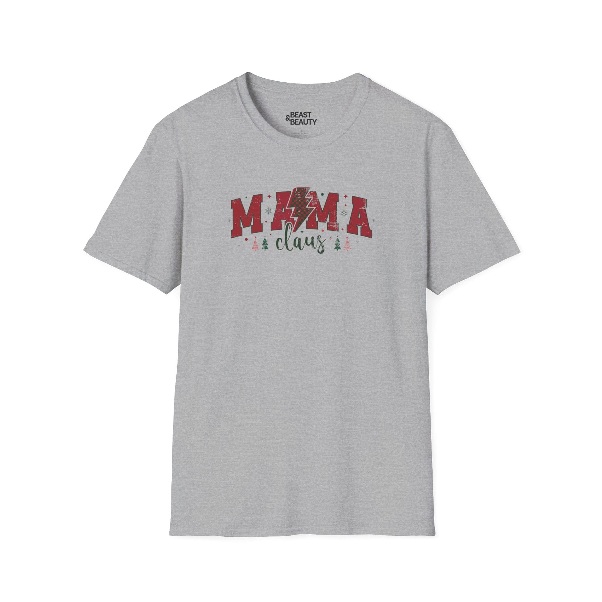 mama claus christmas t-shirt sport grey t-shirt Christmas gift idea