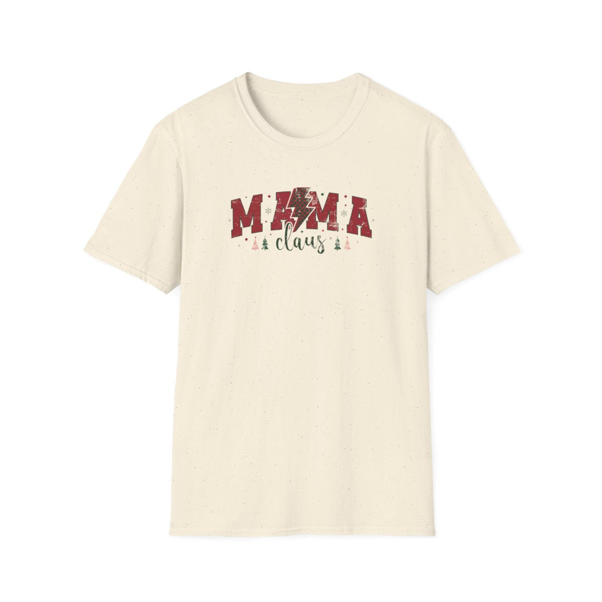 sport grey t-shirt with Mama Claus funny Christmas design