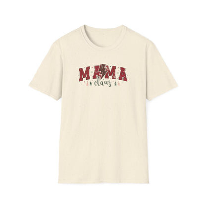 sport grey t-shirt with Mama Claus funny Christmas design