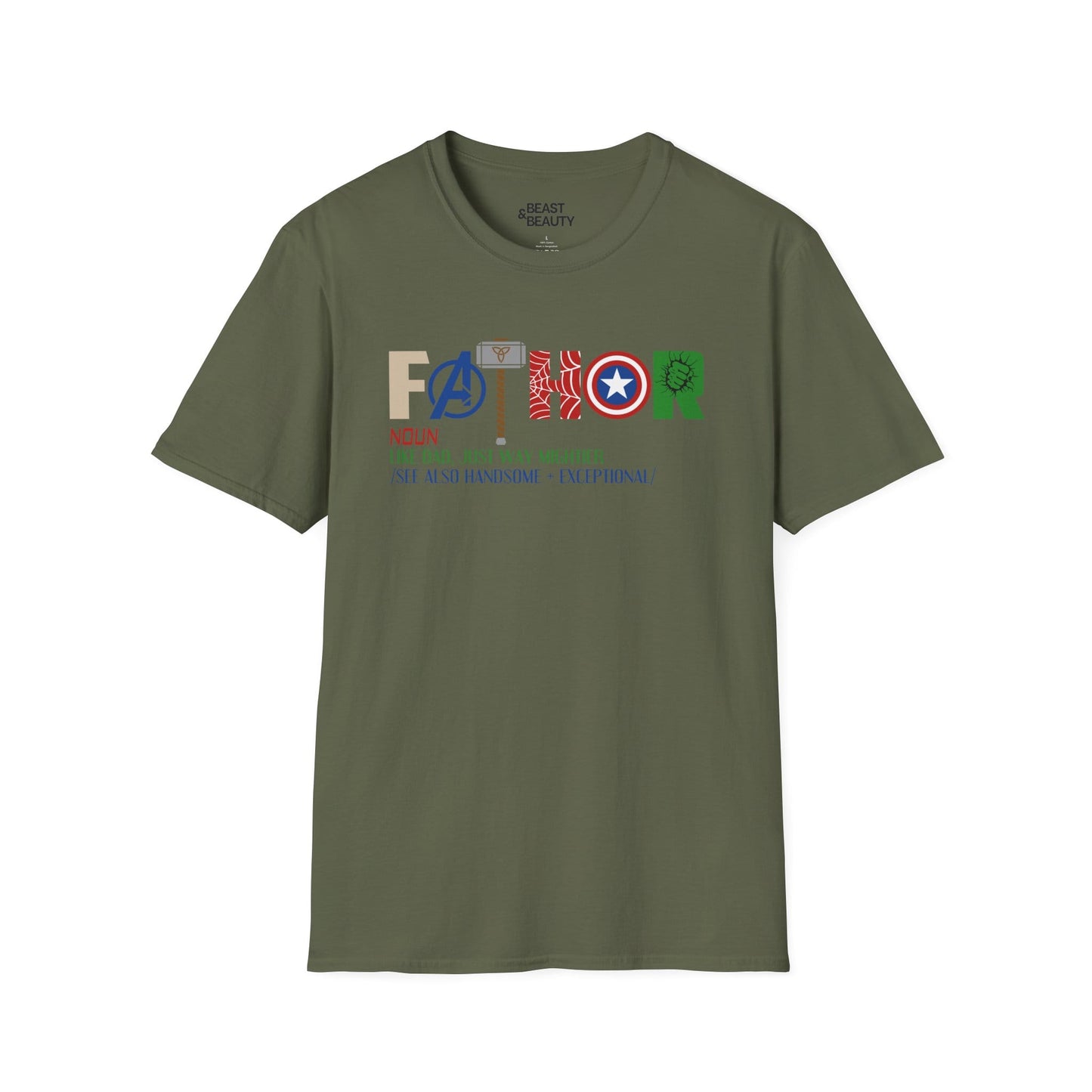 Father Like Dad, Just Way Mightier T-Shirt t-shirt product image 7 from Beast and Beauty