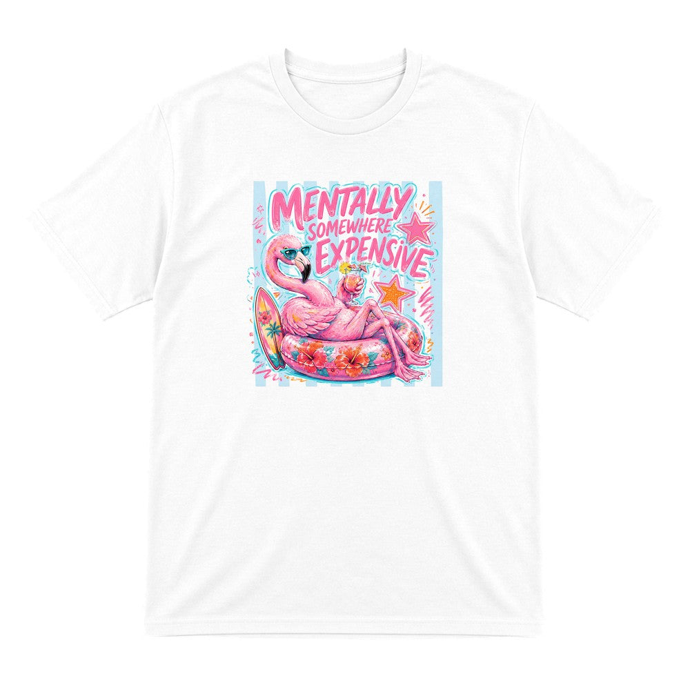 Mentally Somewhere Expensive T-Shirt & Sweatshirt T-Shirt in White