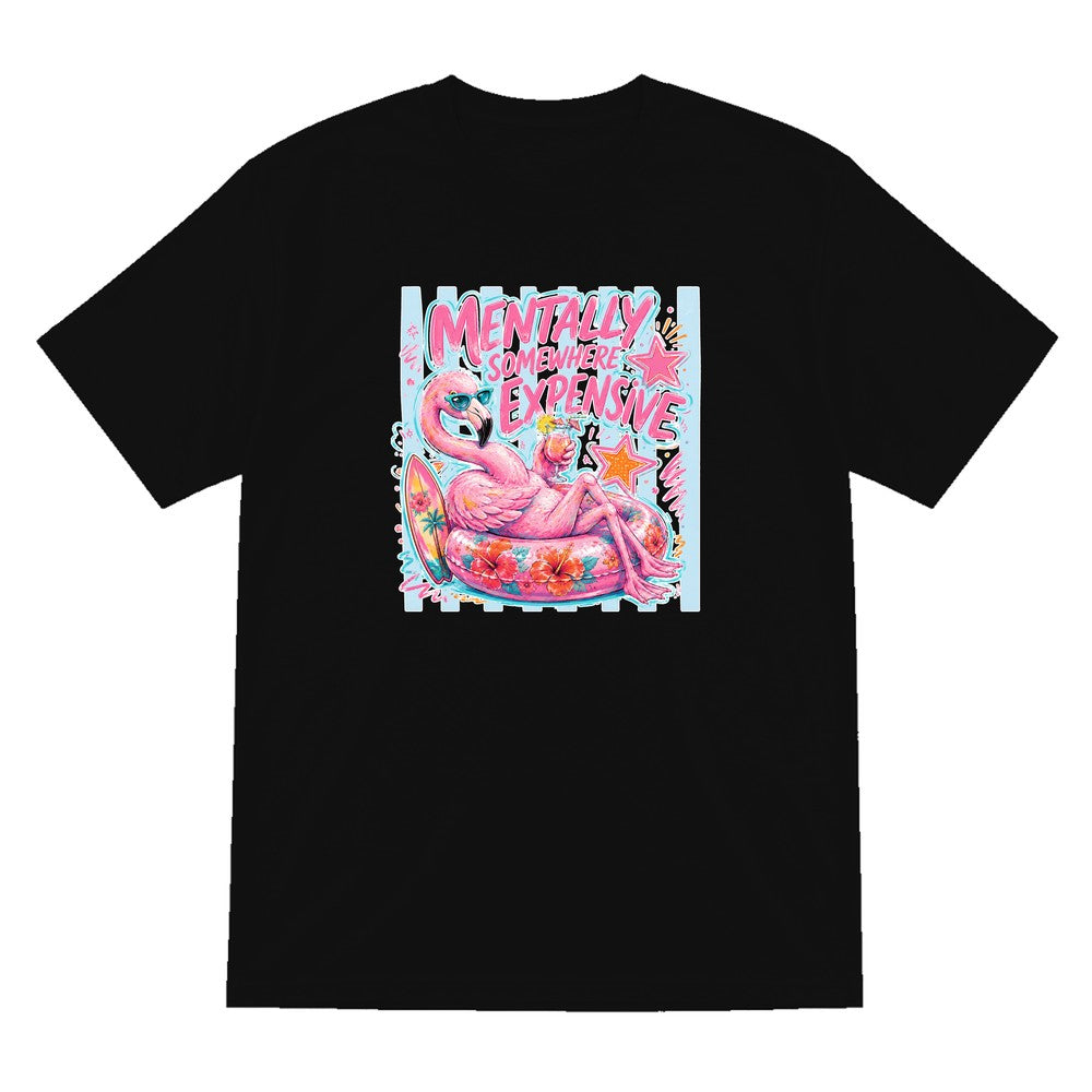 Mentally Somewhere Expensive T-Shirt & Sweatshirt T-Shirt in Black