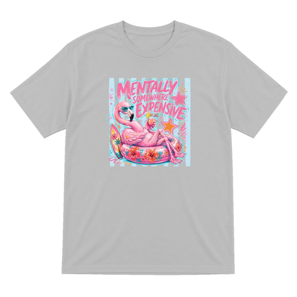 Mentally Somewhere Expensive T-Shirt & Sweatshirt T-Shirt in Sport Grey
