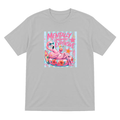 Mentally Somewhere Expensive T-Shirt & Sweatshirt T-Shirt in Sport Grey