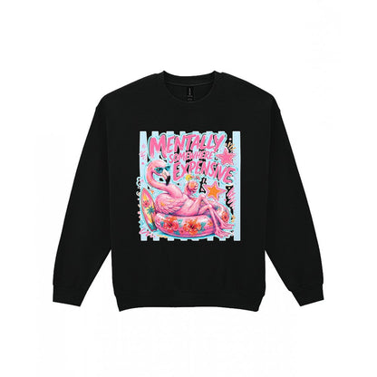 Mentally Somewhere Expensive T-Shirt & Sweatshirt Sweatshirt in Black