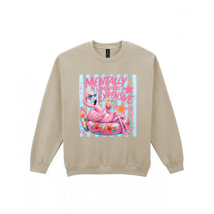 Mentally Somewhere Expensive T-Shirt & Sweatshirt Sweatshirt in Sand