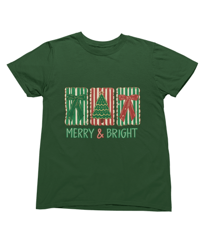 Merry & Bright Christmas Coquette Cookie Sweatshirt – Festive Biscuit Design T-Shirt / 3XL (Adult) / Green gift_idea unique_gift personalised_gift