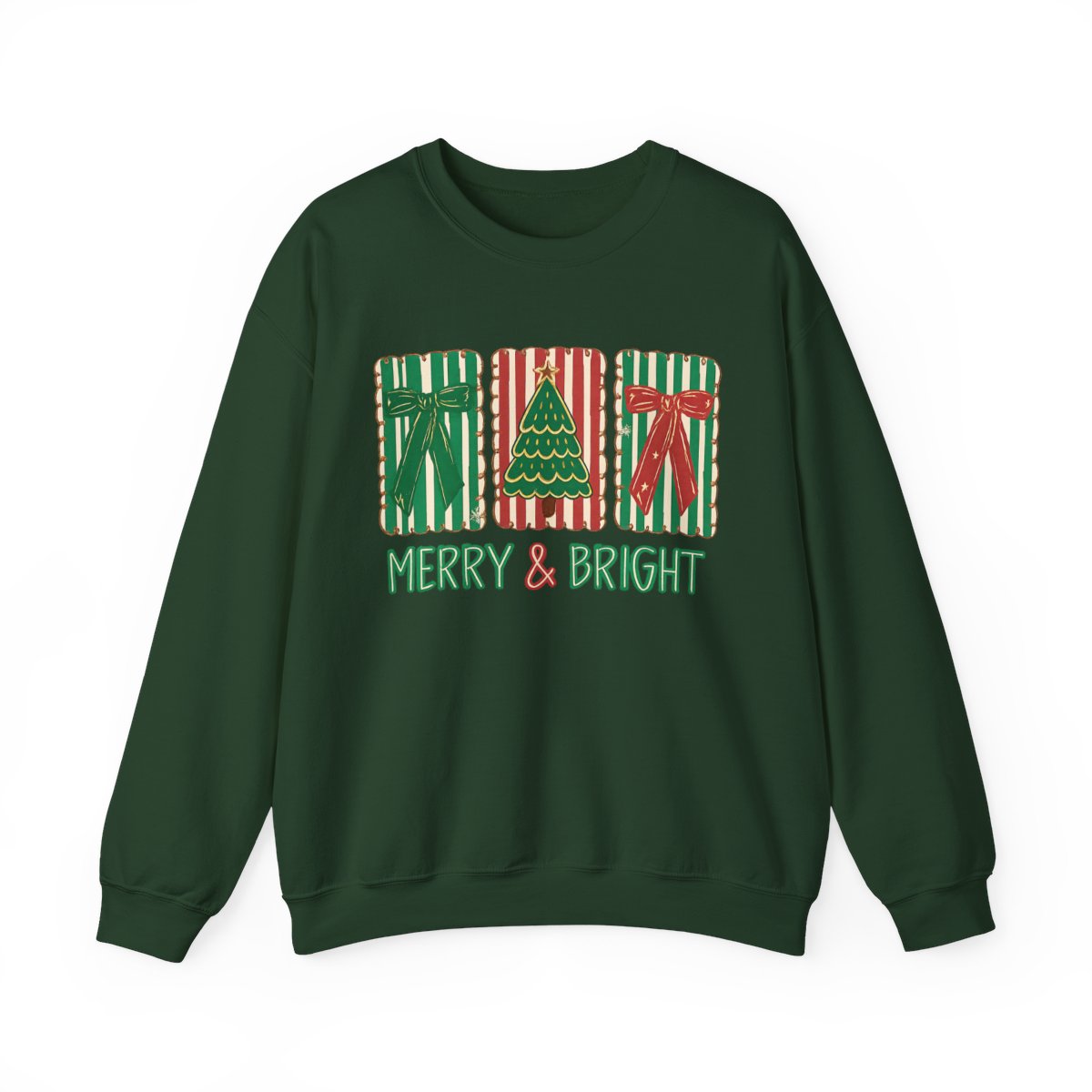 Weihnachtspullover „Fröhliche und helle Weihnachten“
