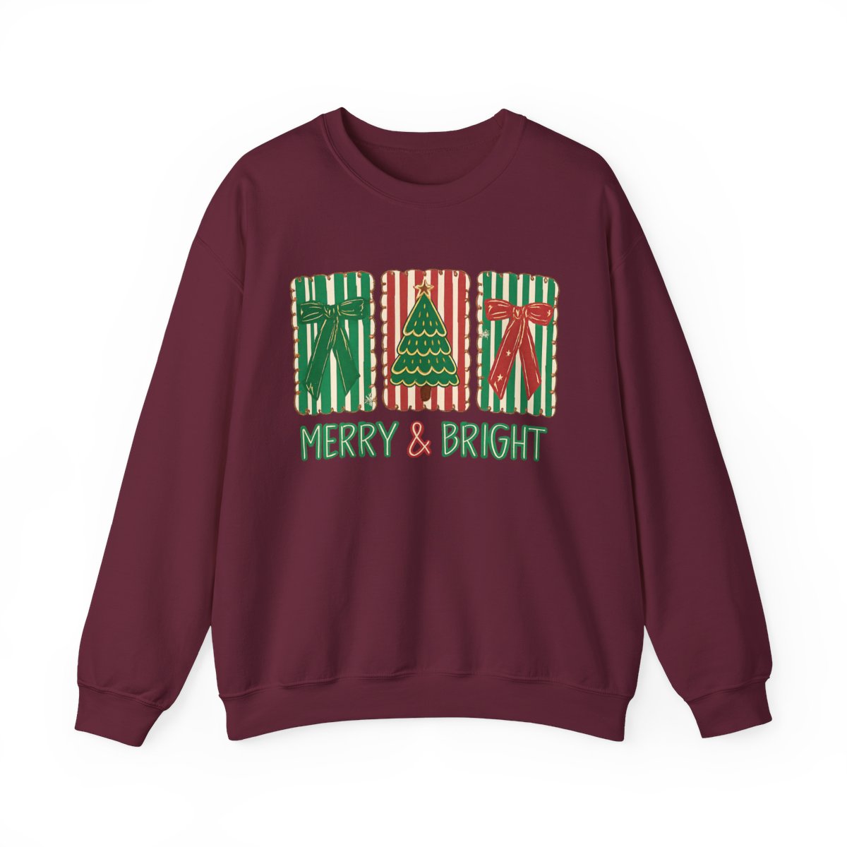 Weihnachtspullover „Fröhliche und helle Weihnachten“