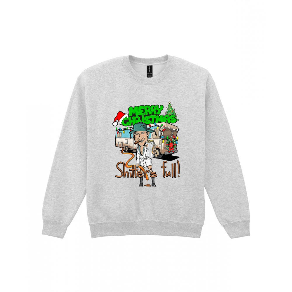 Merry Christmas Shitter's Full T-Shirt & Sweatshirt Sweatshirt in Sport Grey