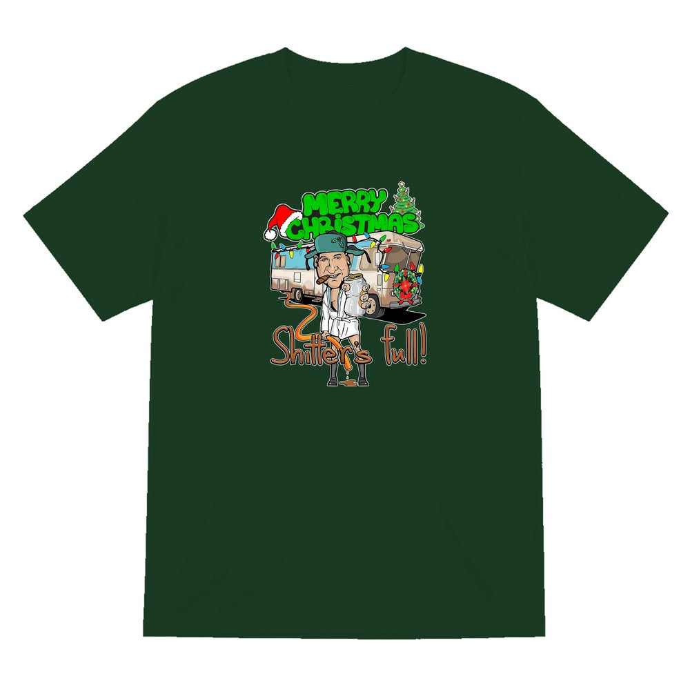 Merry Christmas Shitter's Full T-Shirt & Sweatshirt T-Shirt in Forest Green