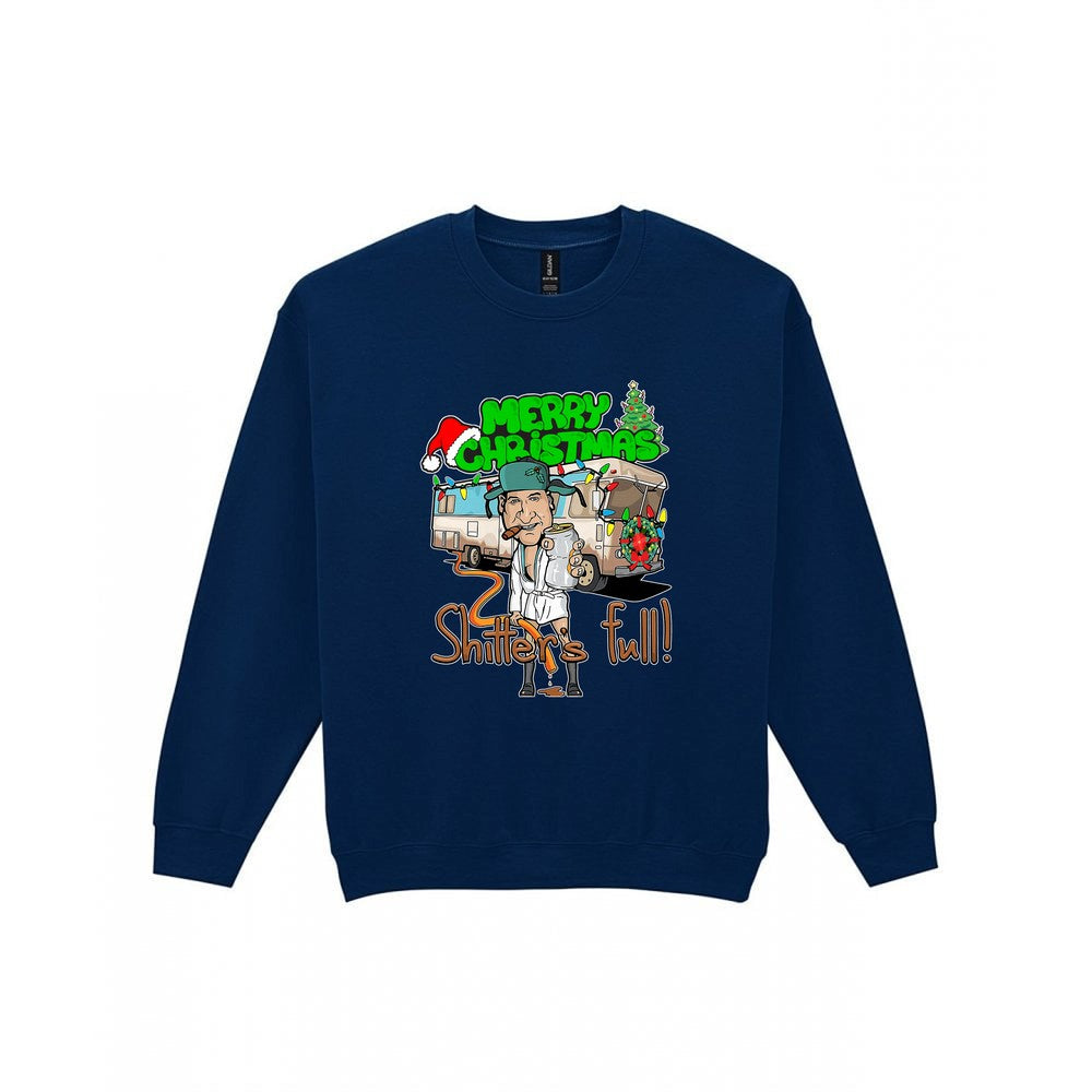 Merry Christmas Shitter's Full T-Shirt & Sweatshirt Sweatshirt in Navy