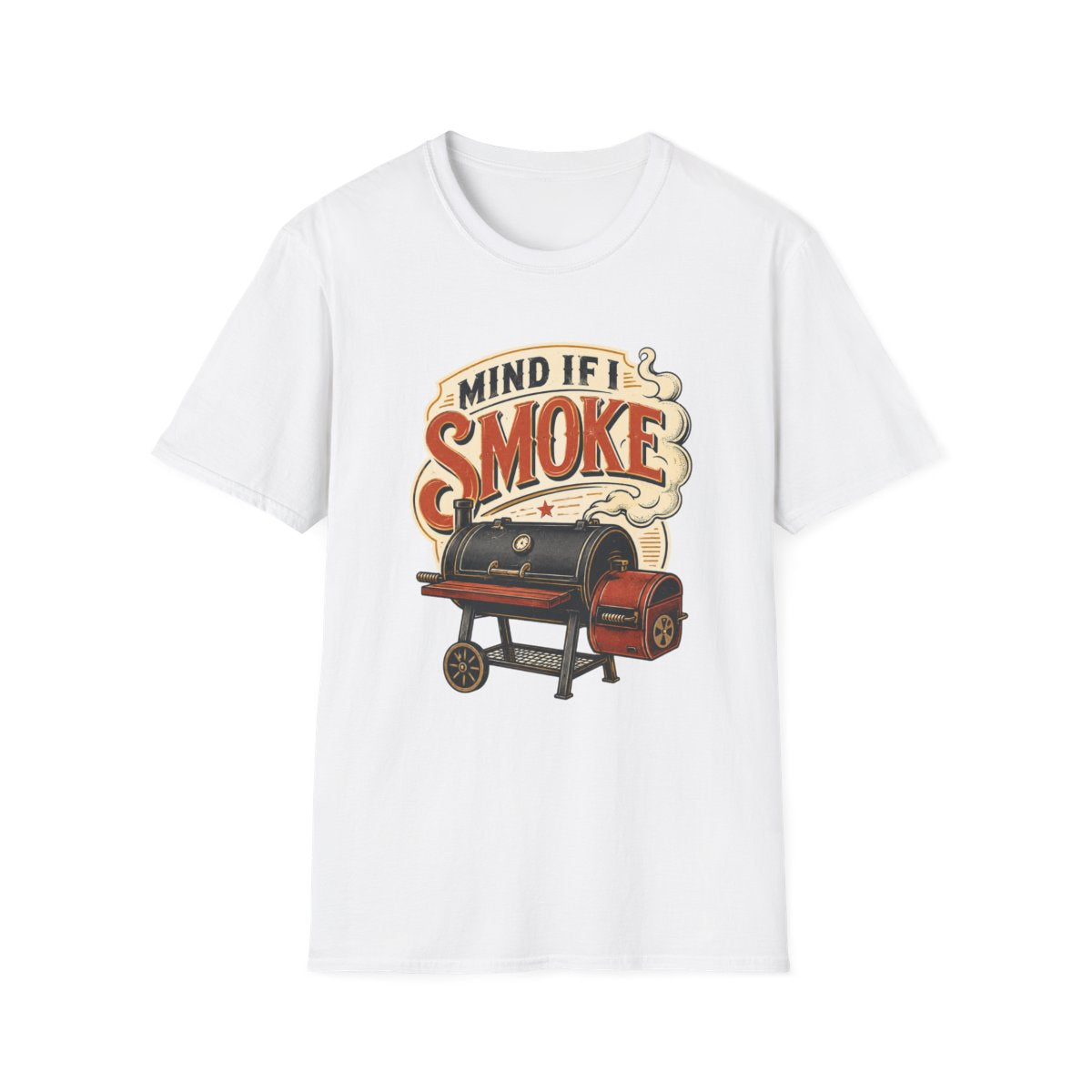 sport grey t-shirt with bold mind if i smoke print