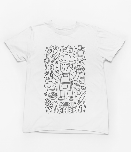mini chef colour-in t-shirt t-shirt second colour product image
