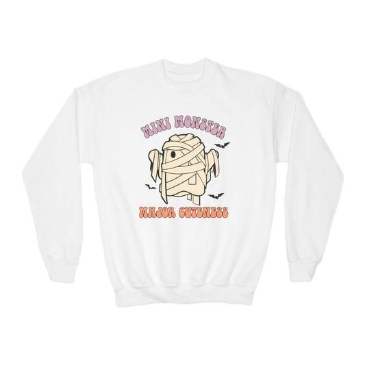 Mini Monster Major Cuteness Halloween Sweatshirt - funny t-shirt by Cheeky Business