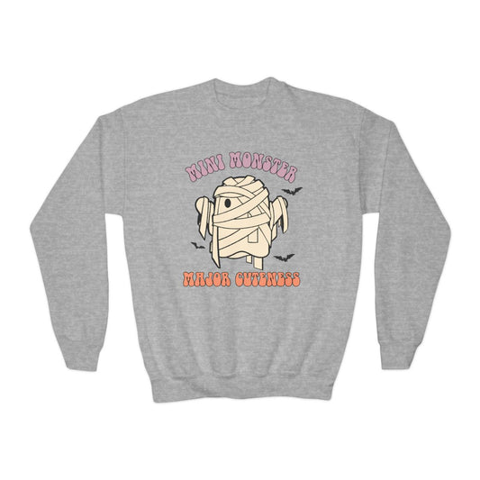 Mini Monster Major Cuteness Halloween Sweatshirt - funny t-shirt by Cheeky Business