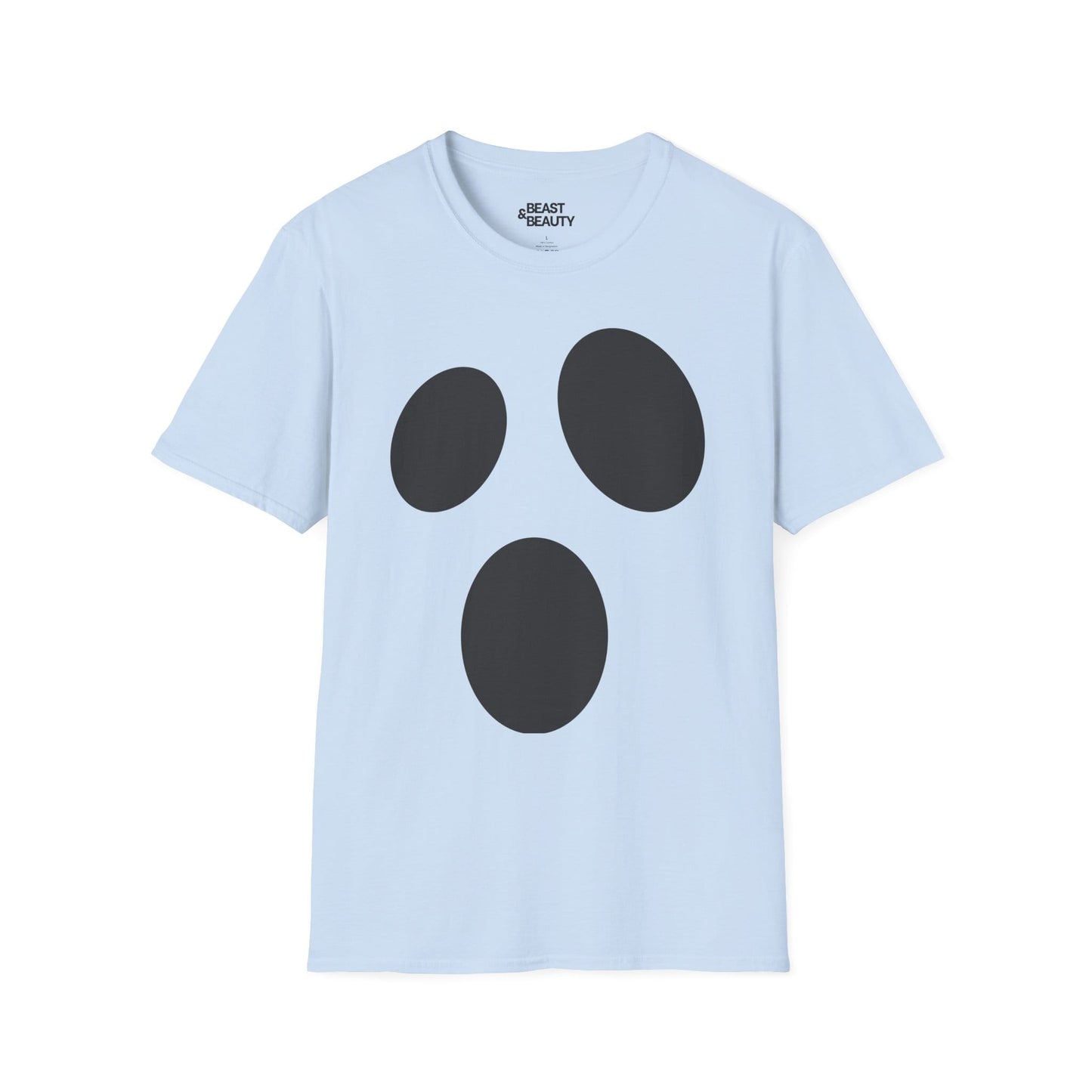 minimalist ghost face halloween t-shirt t-shirt third colour product image