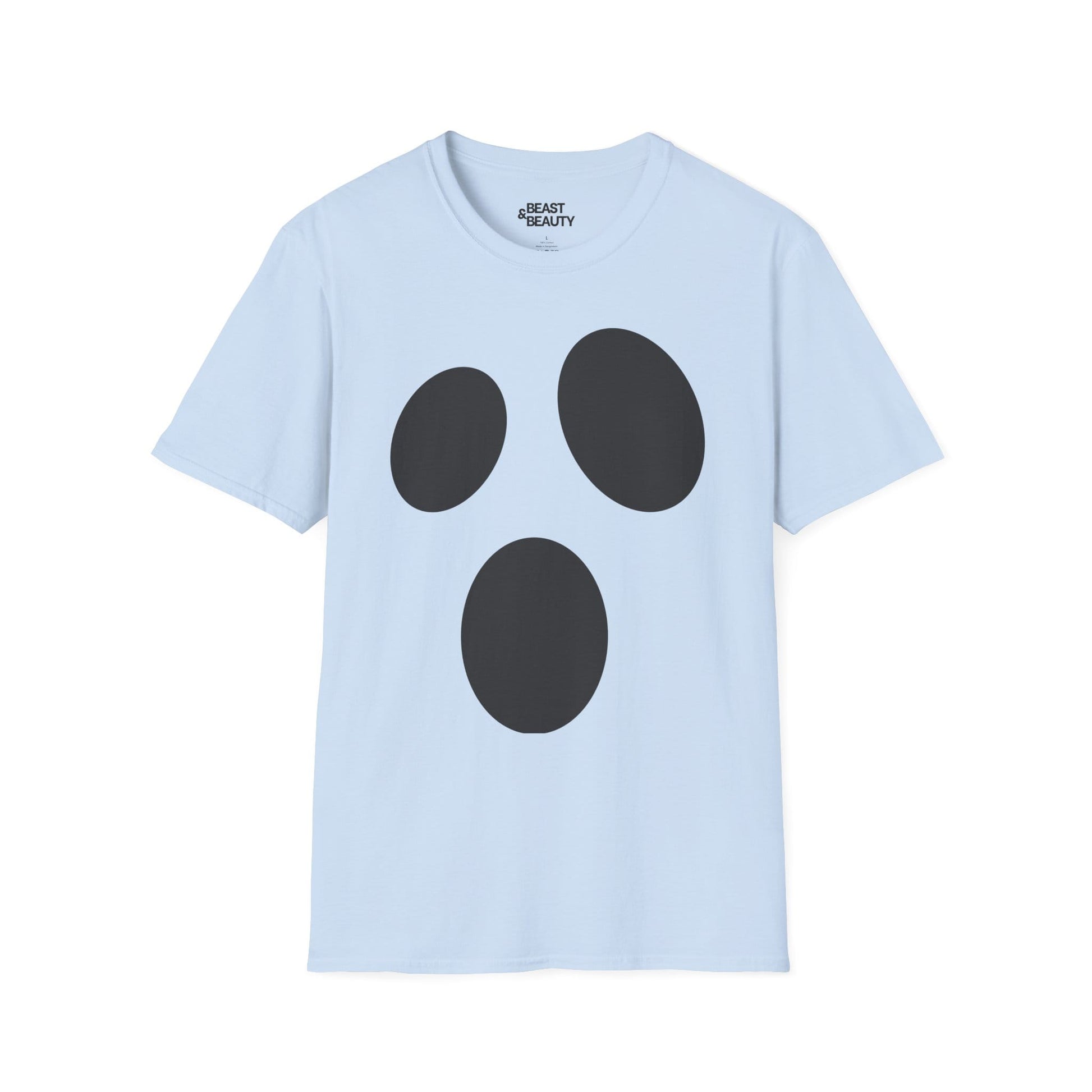 minimalist ghost face halloween t-shirt t-shirt third colour product image