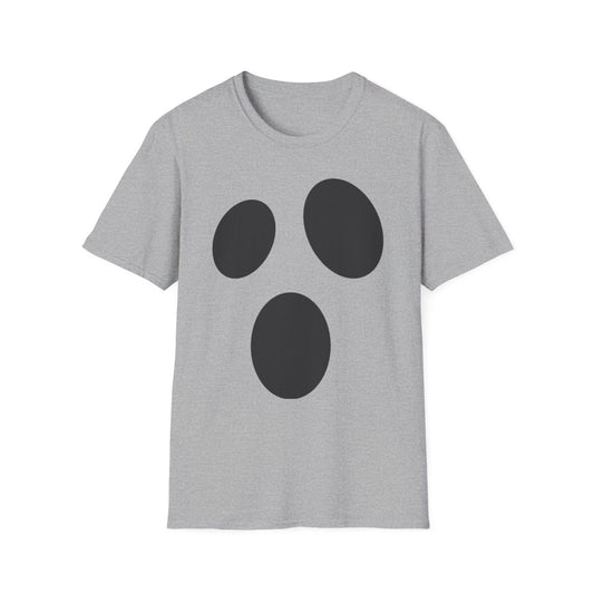 Minimalist Ghost Face Halloween T-Shirt - funny t-shirt by Cheeky Business