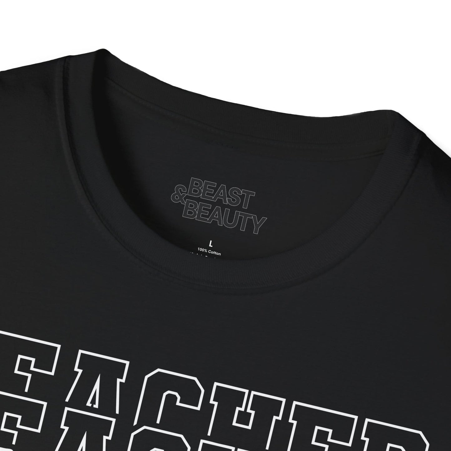 minimalist teacher typography t-shirt t-shirt sixth colour product image