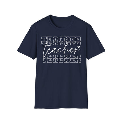 dark chocolate t-shirt with teacher appreciation typography