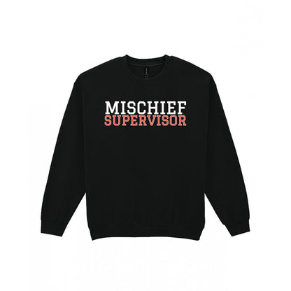 Mischief Supervisor Mum Sweatshirt & T-Shirt Sweatshirt in Black