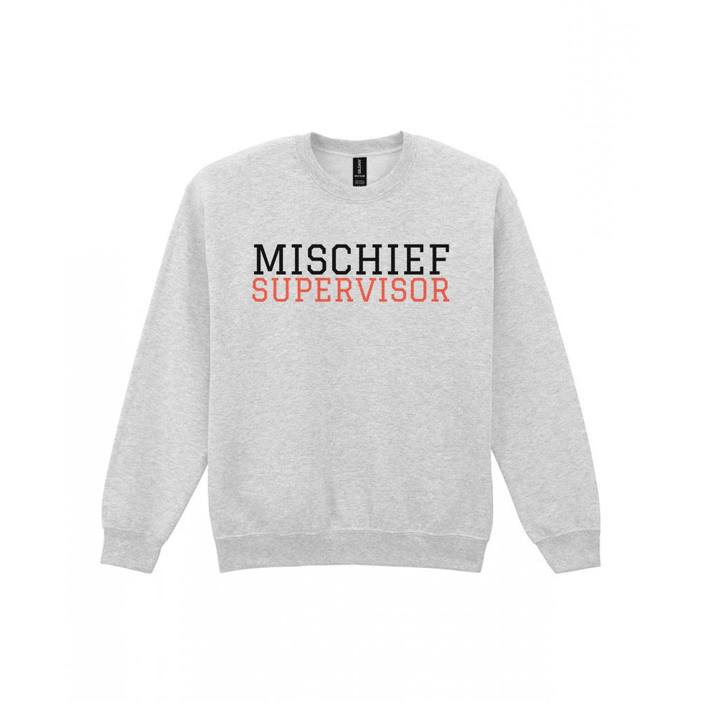Mischief Supervisor Mum Sweatshirt & T-Shirt Sweatshirt in Sport Grey