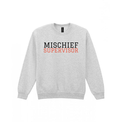 Mischief Supervisor Mum Sweatshirt & T-Shirt Sweatshirt in Sport Grey
