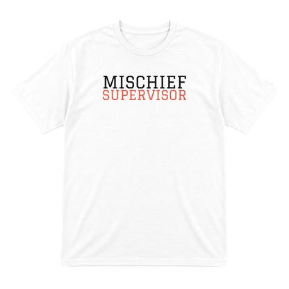 Mischief Supervisor Mum Sweatshirt & T-Shirt T-Shirt in White