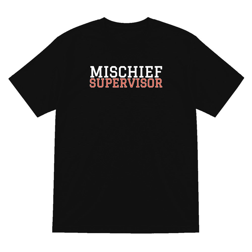 Mischief Supervisor Mum Sweatshirt & T-Shirt T-Shirt in Black