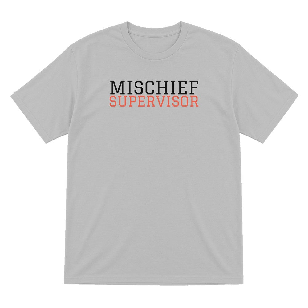 Mischief Supervisor Mum Sweatshirt & T-Shirt T-Shirt in Sport Grey