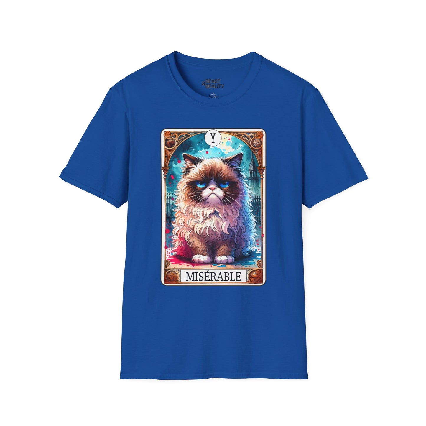 miserable grumpy cat tarot t-shirt t-shirt fourth colour product image