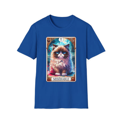 Miserable Grumpy Cat Tarot T-Shirt - funny t-shirt by Cheeky Business