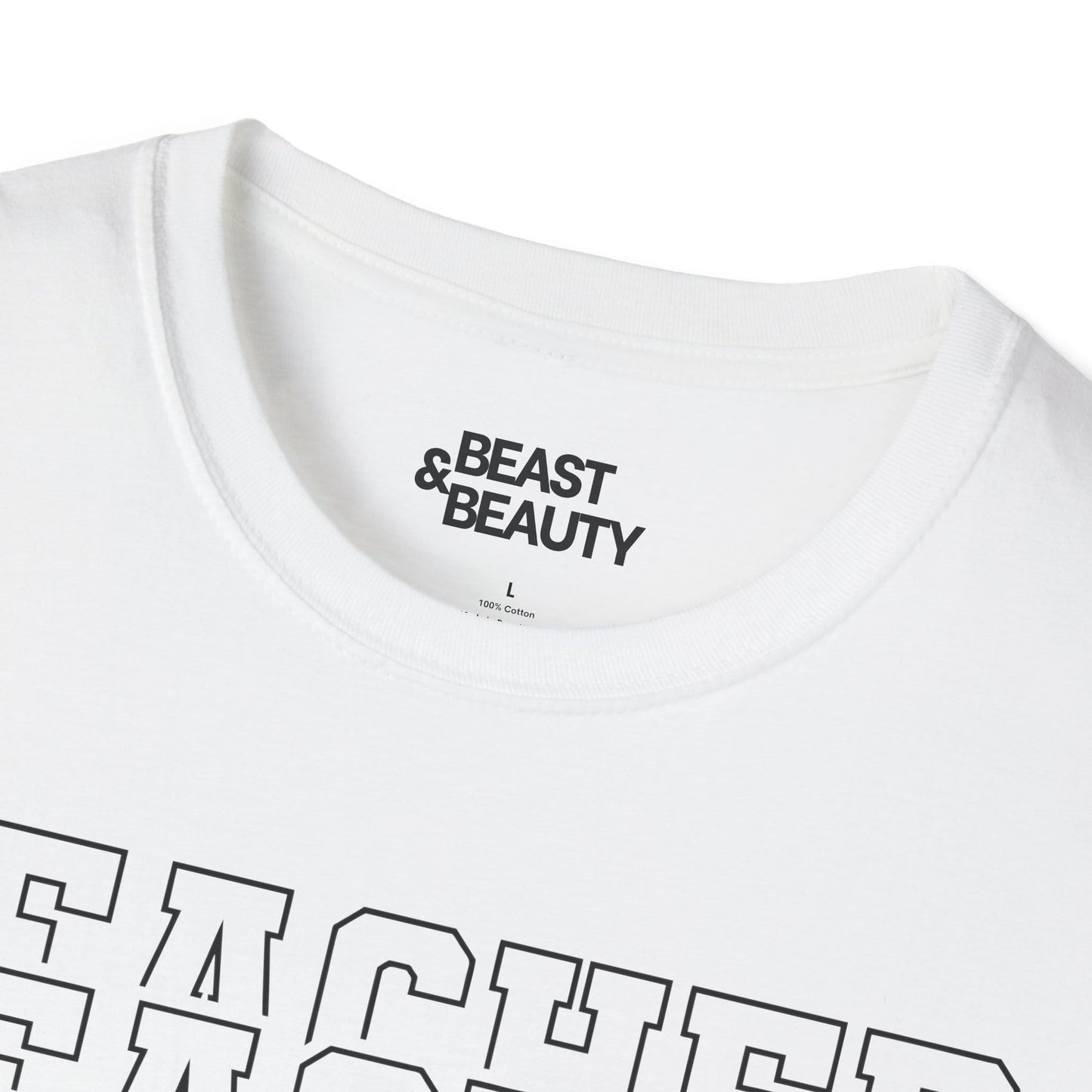 modern teacher script typography t-shirt t-shirt fourth colour product image