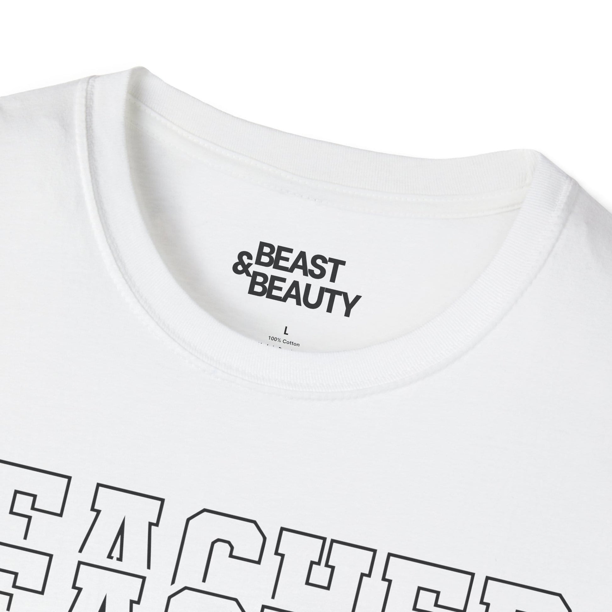 modern teacher script typography t-shirt t-shirt fourth colour product image