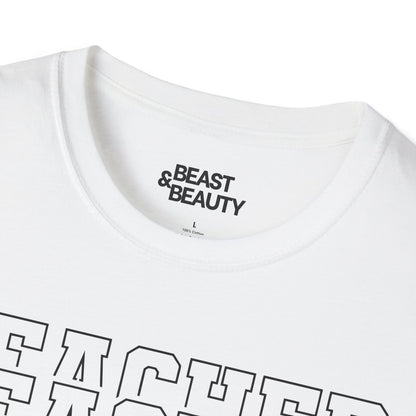 modern teacher script typography t-shirt t-shirt fourth colour product image