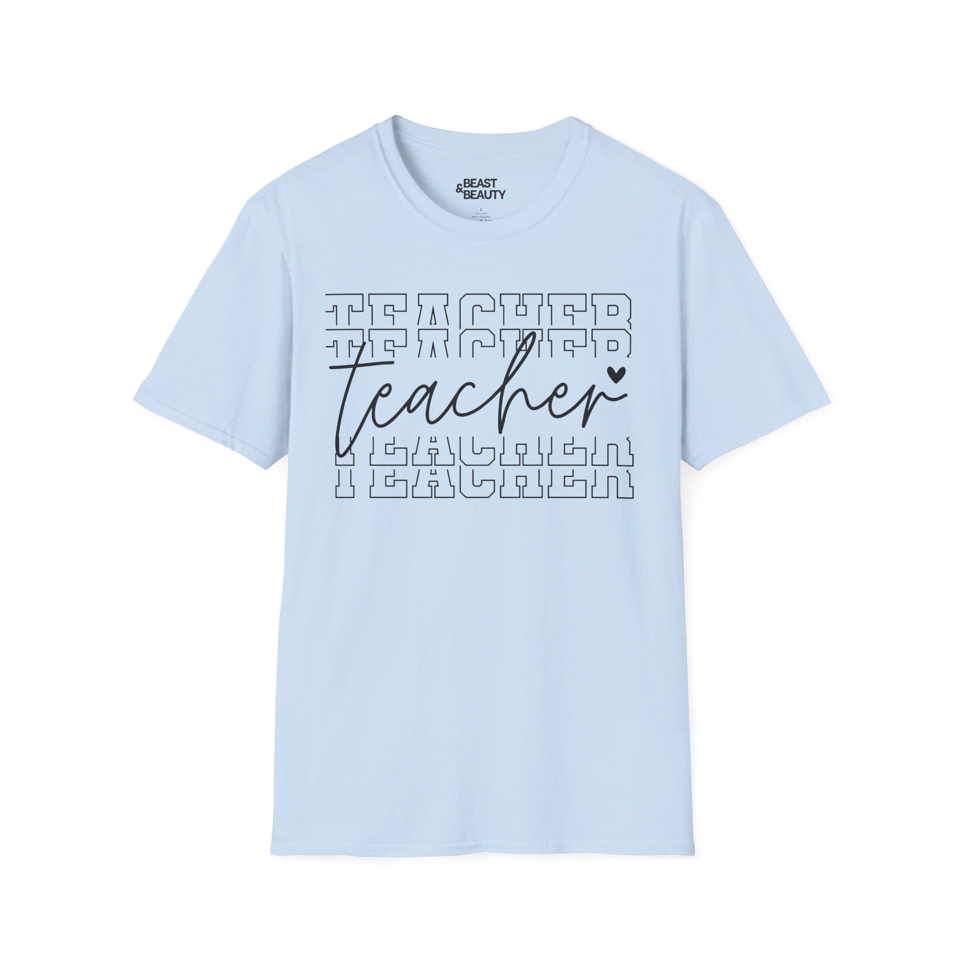 modern teacher script typography t-shirt t-shirt third colour product image