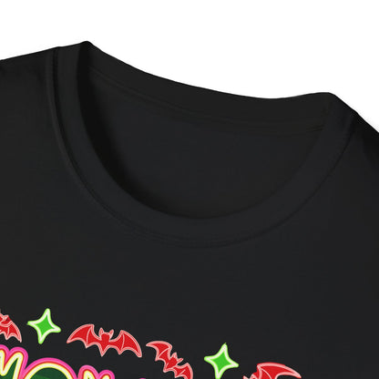 mombie halloween mom t-shirt lifestyle wear showing bold spooky season design