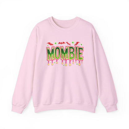 forest green sweatshirt featuring mombie funny mom halloween print