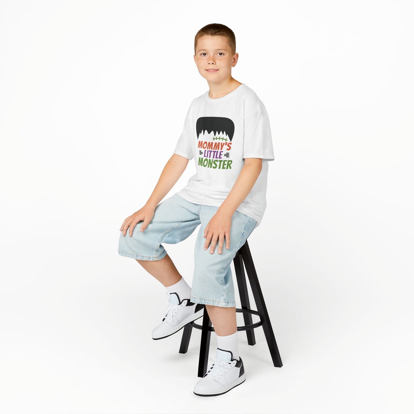 mommy's little monster kids halloween t-shirt t-shirt fourth colour product image