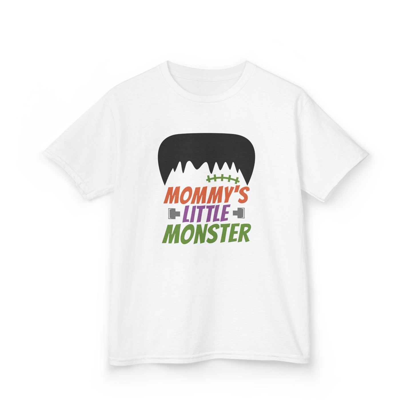 mommy's little monster kids halloween t-shirt t-shirt front product image
