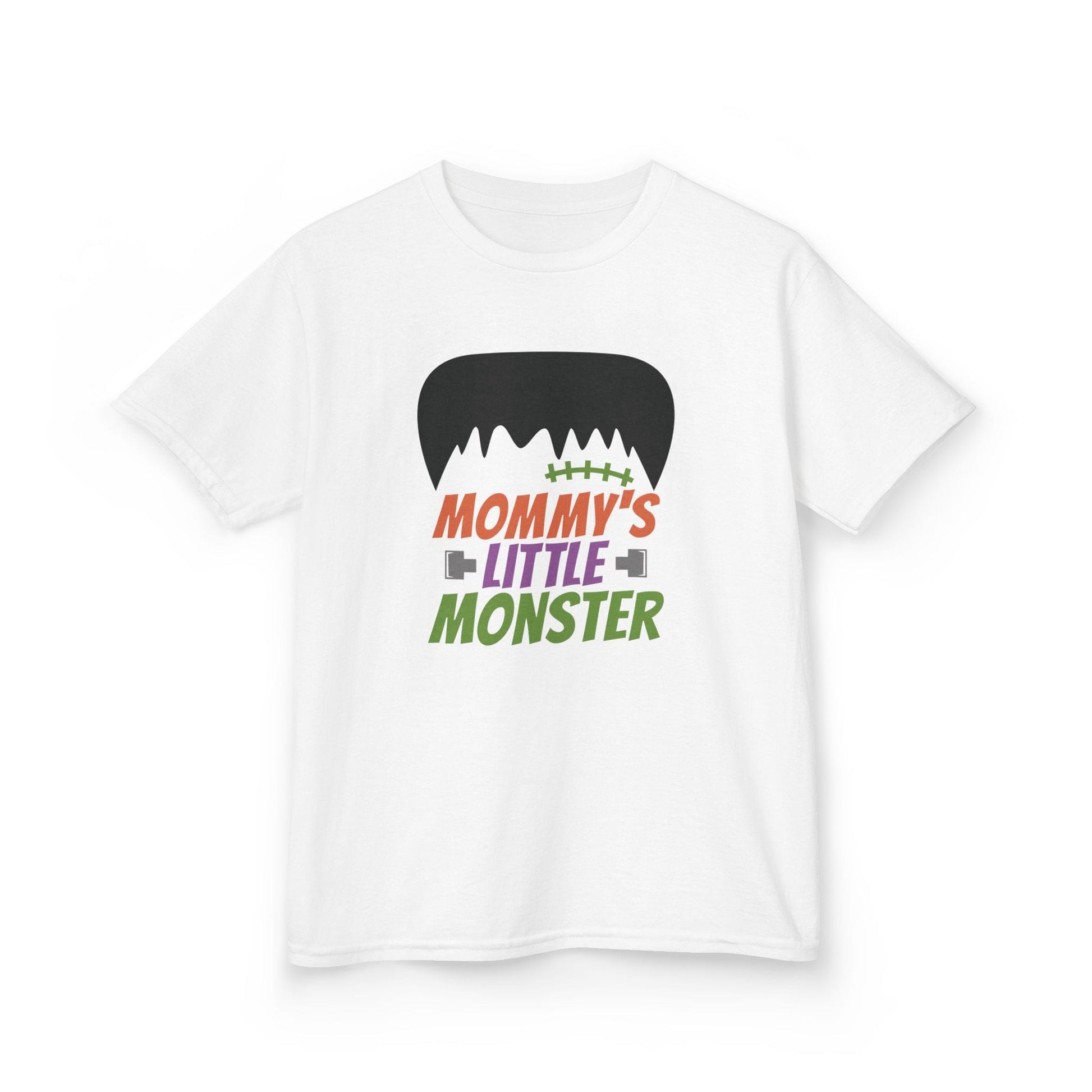mommy's little monster kids halloween t-shirt t-shirt front product image