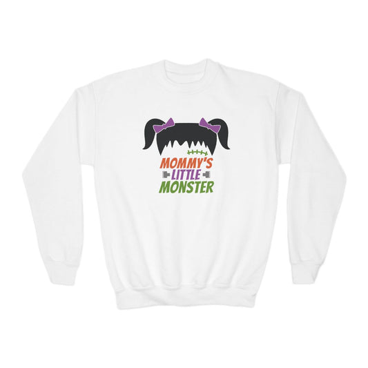 Mommy's Little Monster Kids Halloween Sweatshirt - funny t-shirt by Cheeky Business