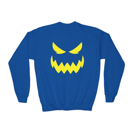 Monster Face Kids Halloween Sweatshirt - funny t-shirt by Cheeky Business