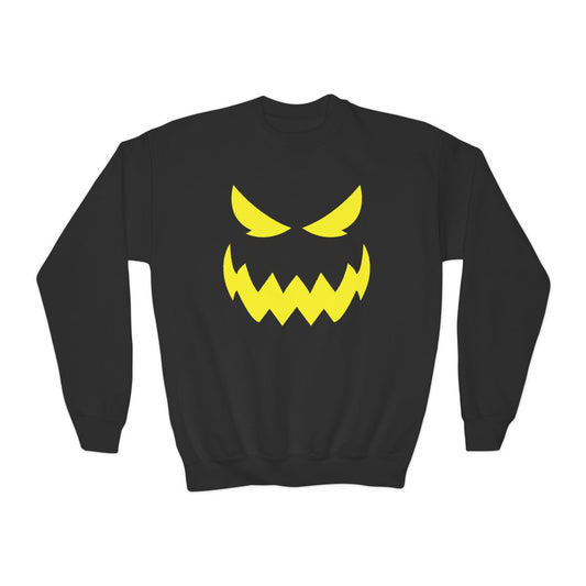 Monster Face Kids Halloween Sweatshirt - funny t-shirt by Cheeky Business