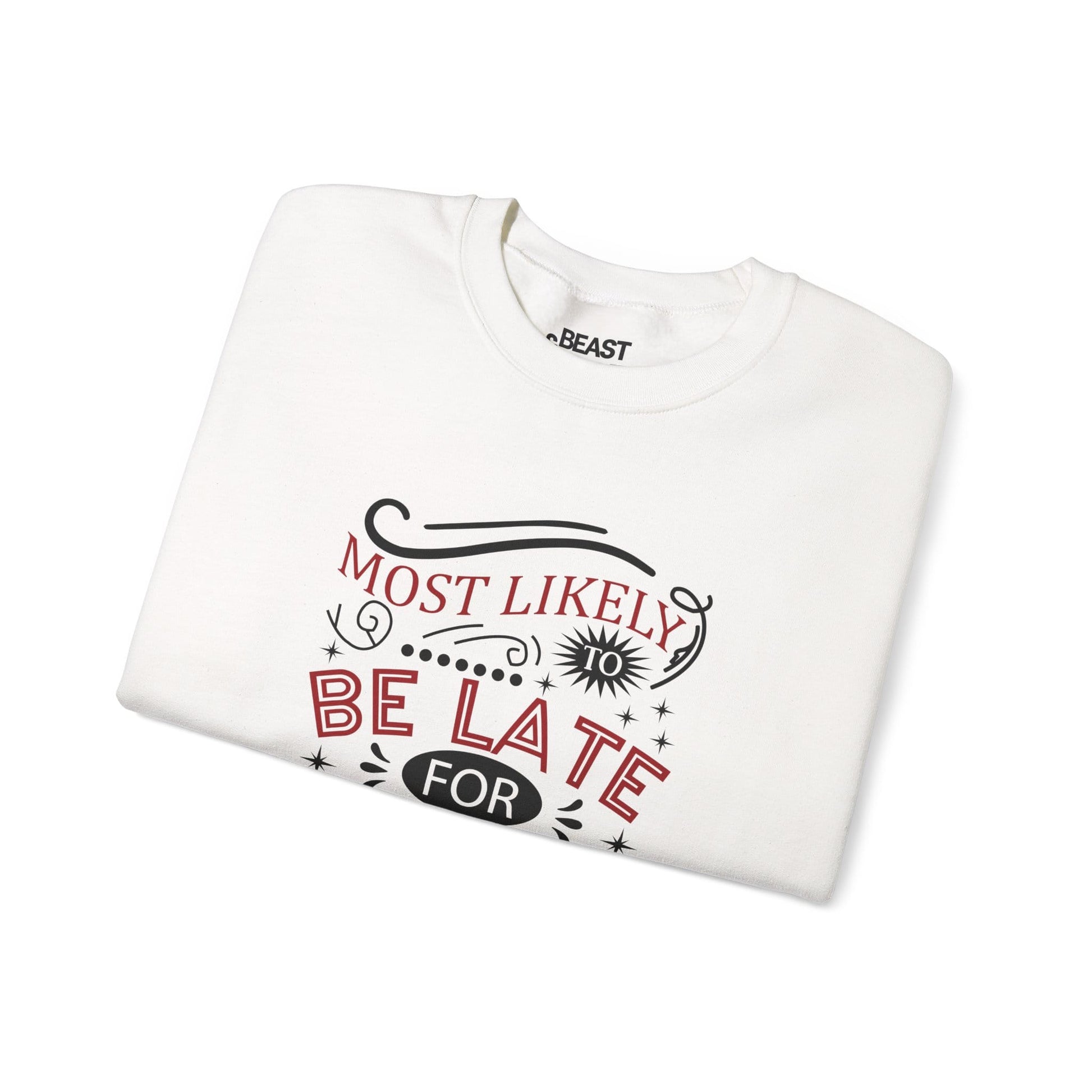 most likely to be late for christmas sweatshirt sweatshirt Christmas gift idea image 4