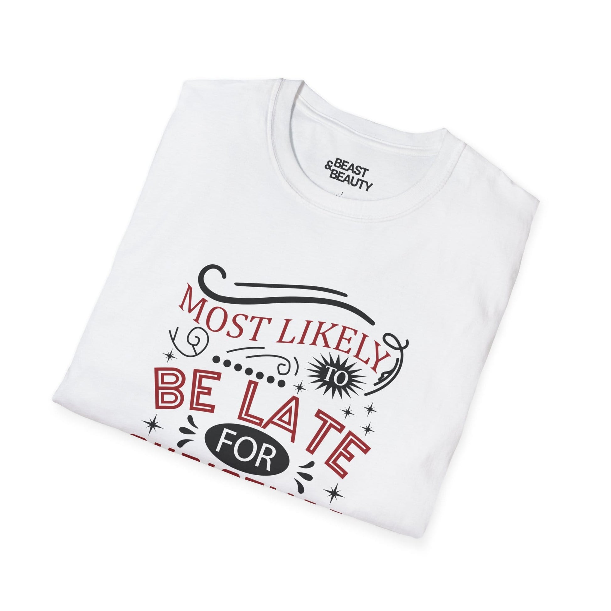 most likely to be late for christmas t-shirt t-shirt Christmas gift idea image 6