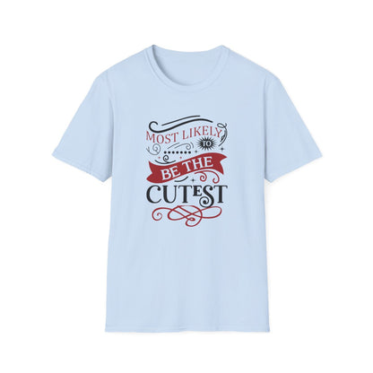 sport grey t-shirt with playful cutest Christmas graphic for holiday parties