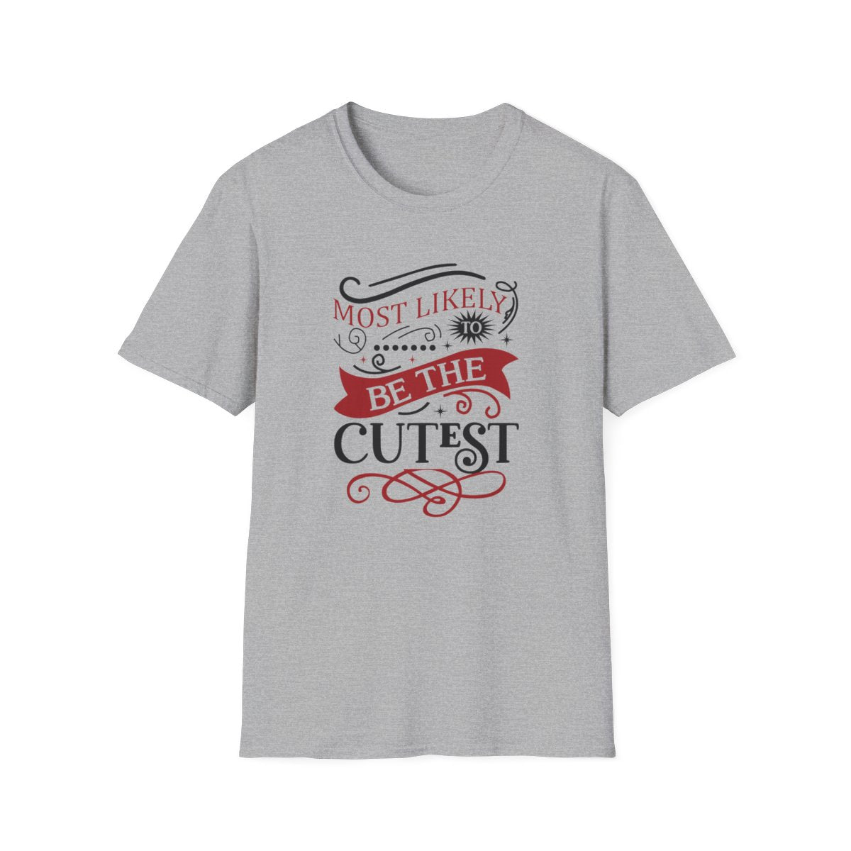 natural t-shirt with festive cutest Christmas slogan print